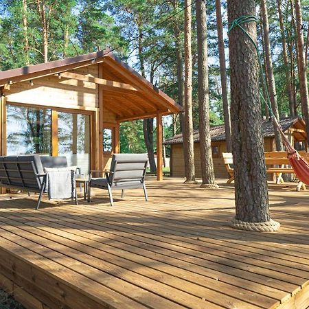 Sloneczny Domek Borsk Nr 2 I 15 - Nad Samym Jeziorem W Pierwszej Linii Eksteriør billede