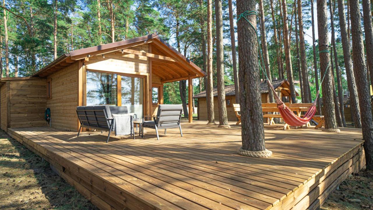 Sloneczny Domek Borsk Nr 2 I 15 - Nad Samym Jeziorem W Pierwszej Linii Eksteriør billede